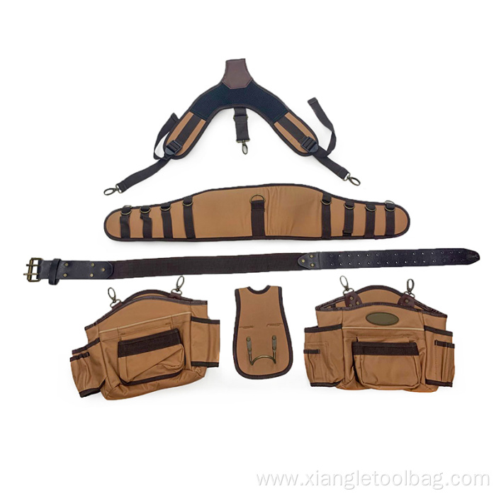 Work Belt Tool Bag Pockets Pouch Organizer Waist